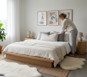 Creating Calm Bedrooms with Artistic Wall Design